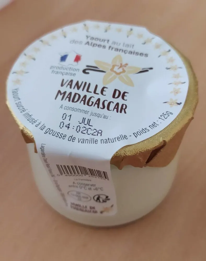 Yaourt Vanille de Madagascar