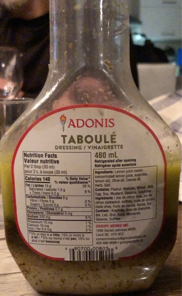 Vinaigrette Taboulé