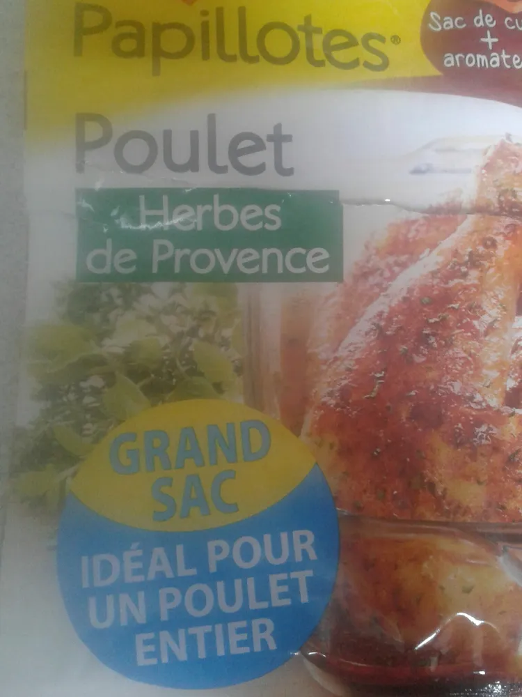 papillotes poulet Herbes de Provence
