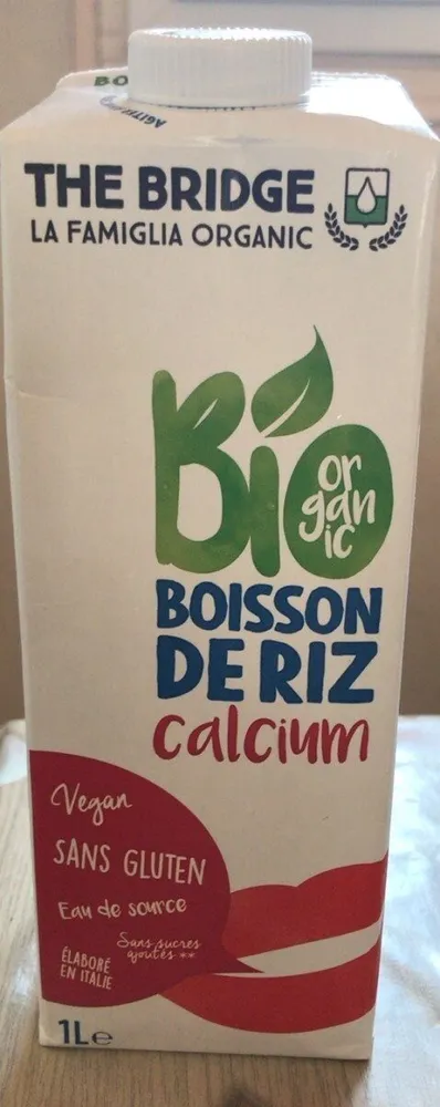 Boisson de riz calcium