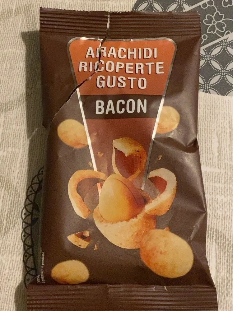 Arachidi ricoperte gusto bacon