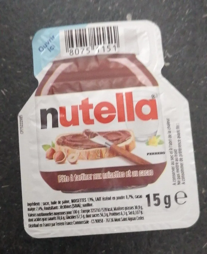 Échantillon Nutella