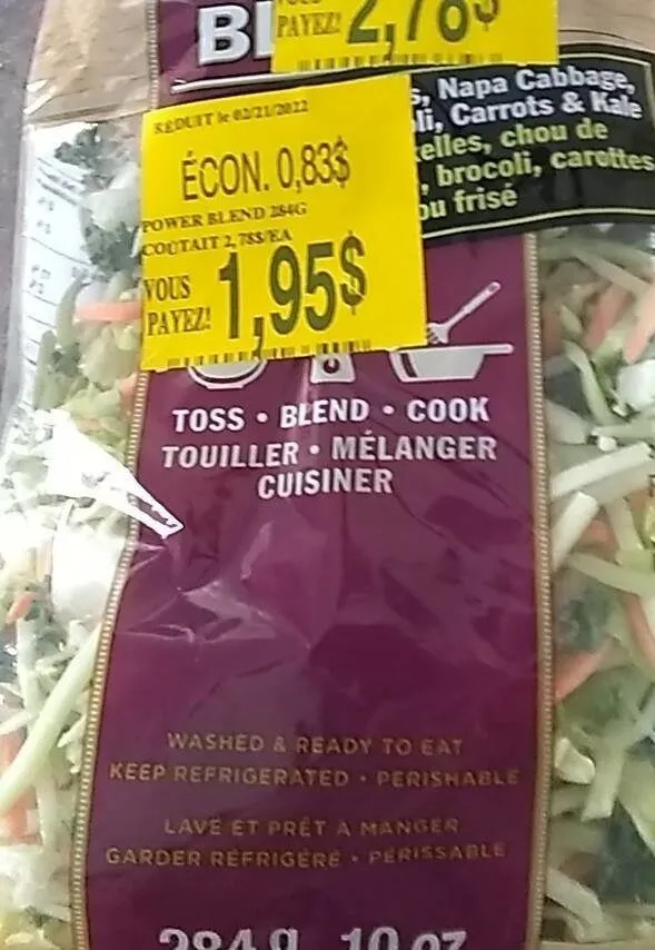 Veggie slaw blends