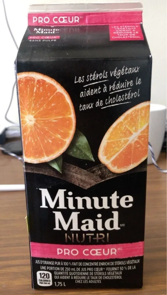 Jus d’orange Nutri Pro Cœur
