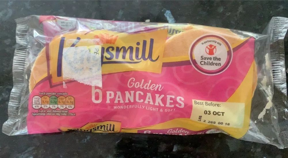 Golden pancakes