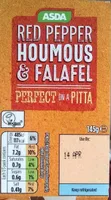 Red pepper houmous & falafel