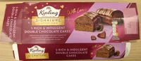 Rich and indulgent double chocolate cakes