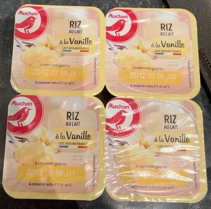 Riz au lait à la vanille