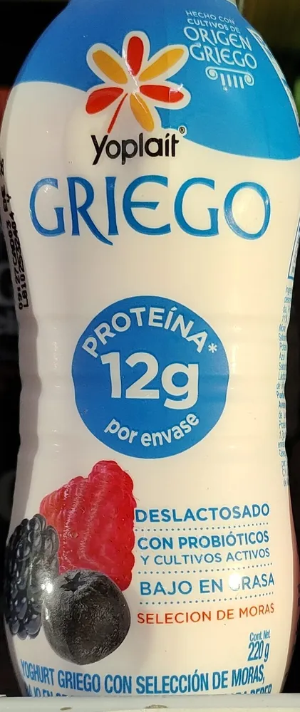 Yogurt griego con selección de moras