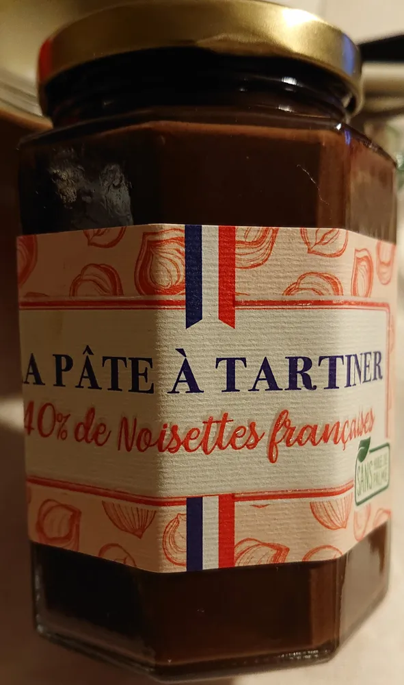 Pâte à tartiner 40% de noisette d'Aquitaine et cacao