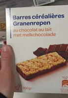 Barres céréalières au chocolat au lait