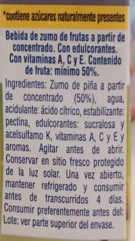 Zumo piña