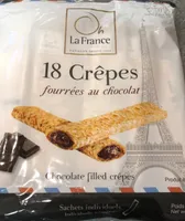 18 Crêpes fourrées au chocolat