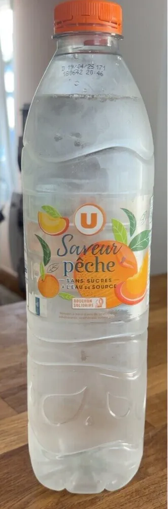 Saveur pêche sans sucres à l’eau de source