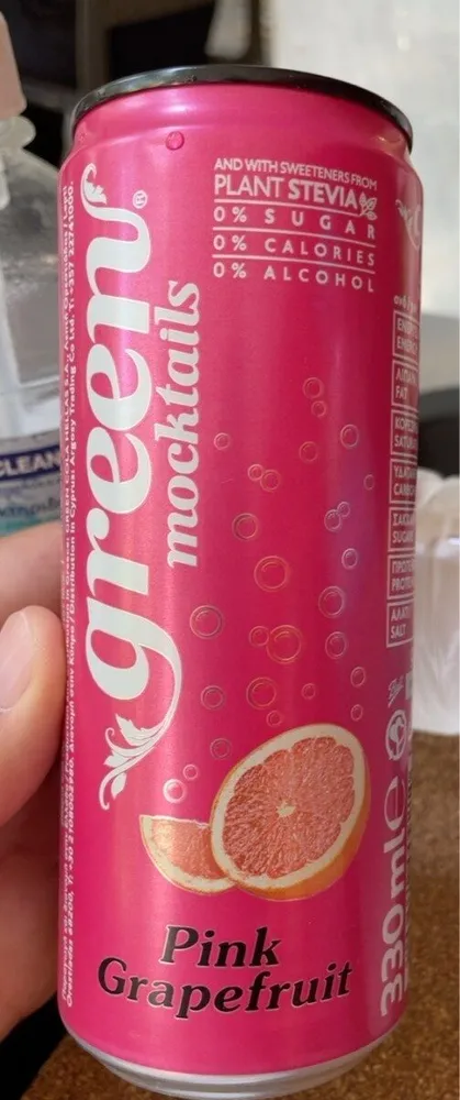 Green mocktail pink grapefruit