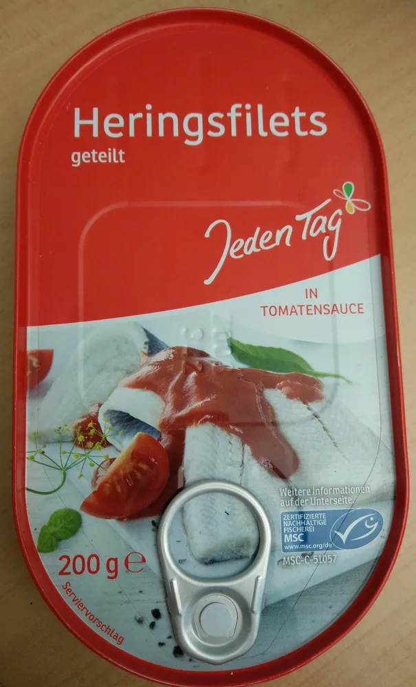 Heringsfilets in Tomatensauce
