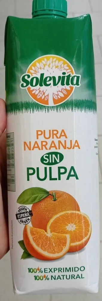 Pura naranja sin pulpa
