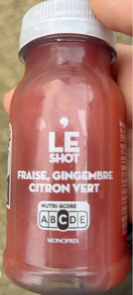 Le Shot : Fraise, Gingembre, Citron Vert