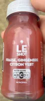 Le Shot : Fraise, Gingembre, Citron Vert