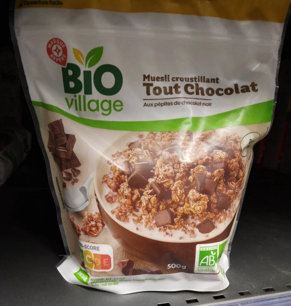 Muesli croustillant tout chocolat