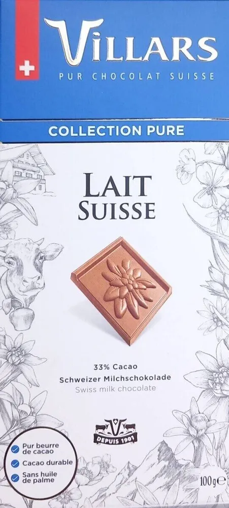 Chocolat lait suisse