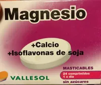 Magnesio + calcio + isoflavonas de soja