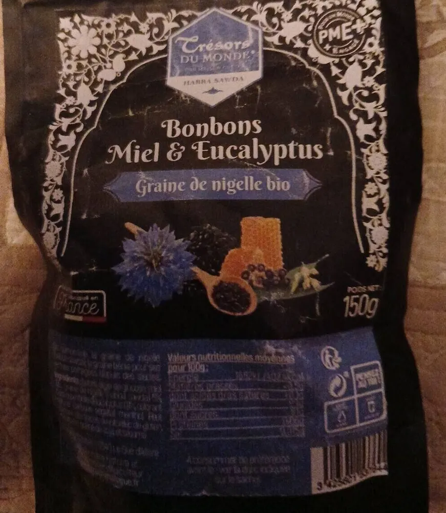 Bonbons miel & eucalyptus Trésors du monde