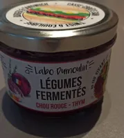Légumes fermentés chou rouge thym