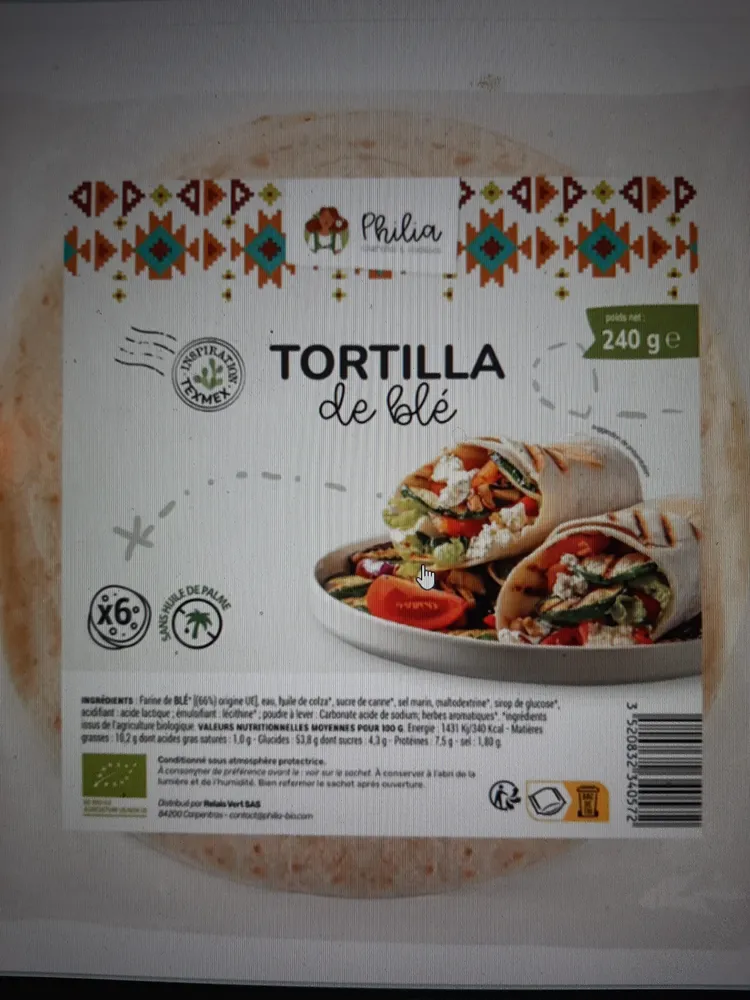 Tortilla de blé