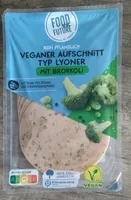 Veganer Aufschnitt Typ Lyoner mit Brokkoli