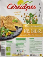 4 galettes fondantes pois chiches coriandre, menthe et cumin