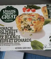 Spinach egg white frittatas