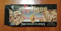 Turrón chocolate con almendras