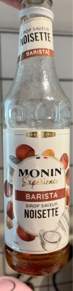 Sirop saveur noisette
