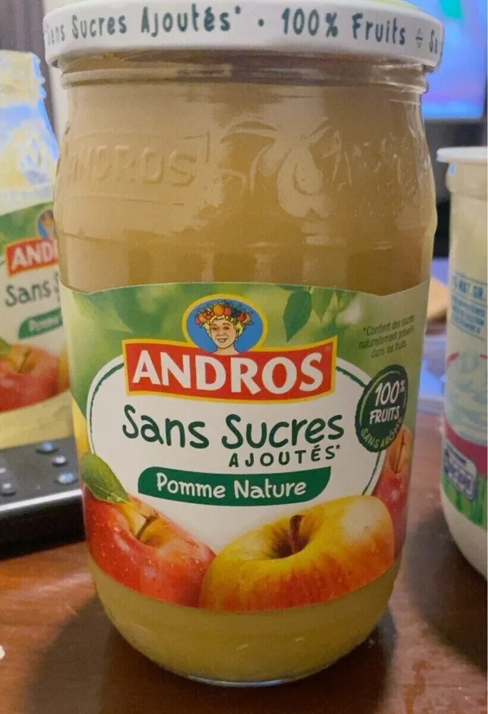 Compote pomme nature sans sucres ajoutés
