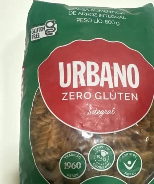 Massa parafuso  zero glúten integral