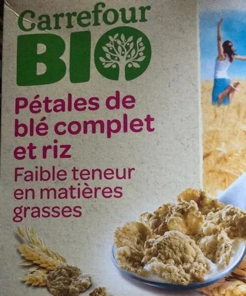 Pétales de blé complet et riz