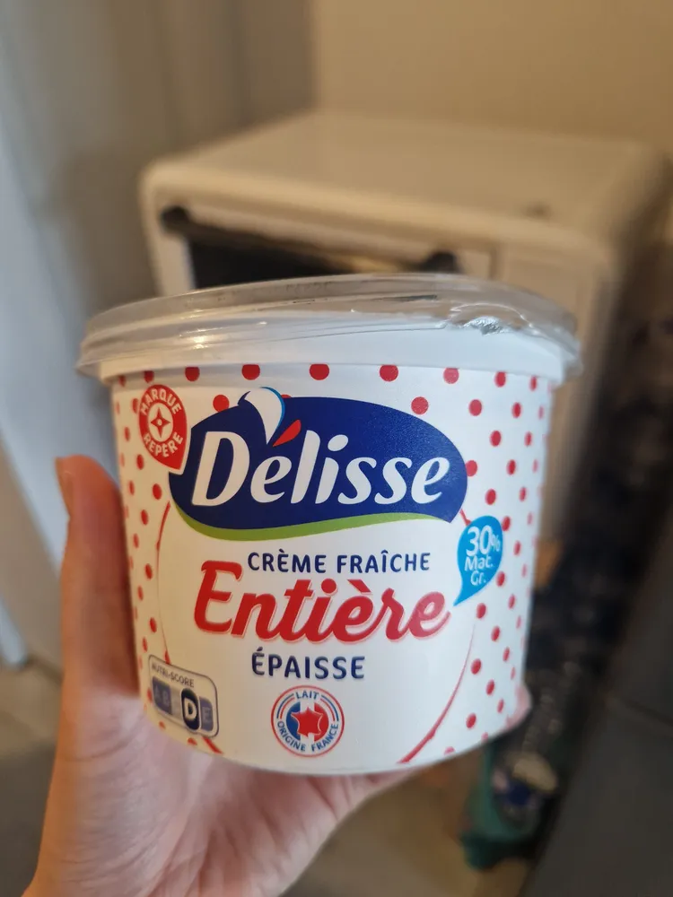 Crème fraîche entière épaisse 30% - Delisse