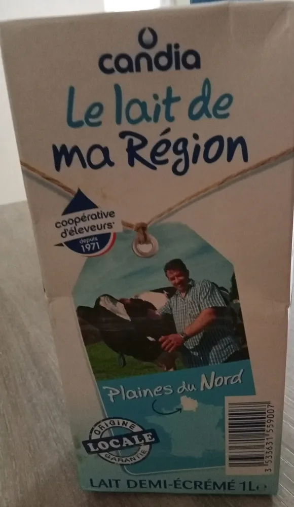 le lait de ma région