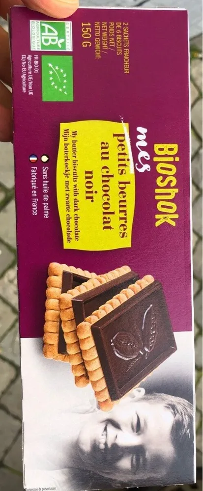 Mes petits beurres au chocolat noir