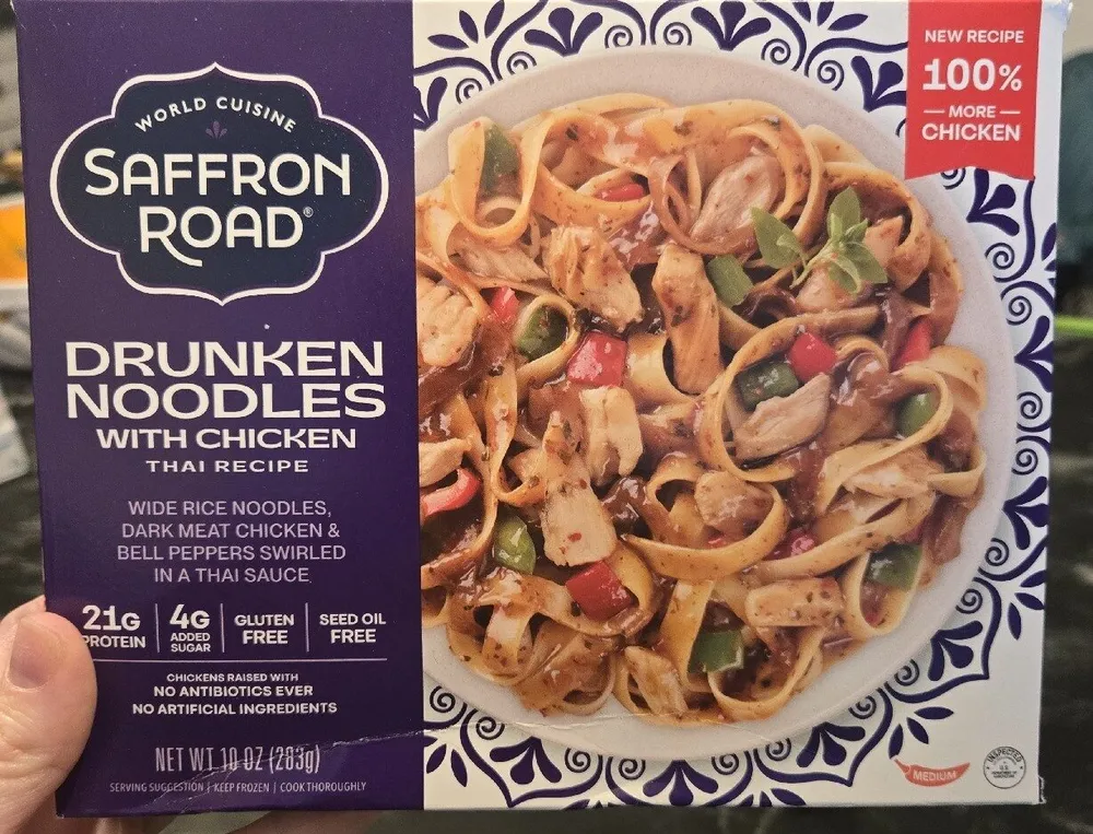 Drunken Noodles With Chicken Thai