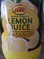 Natural Strength Lemon Juice Made From Concentrate