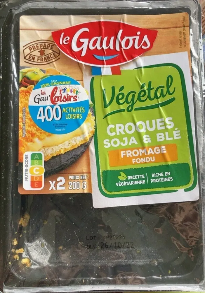 Croque soja et blé fromage fondu