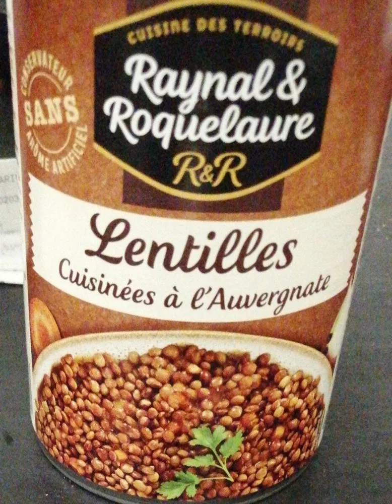 Lentilles cuisinées à l'auvergnate