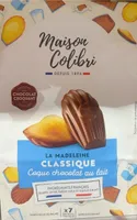La madeleine classique, coque chocolat au lait