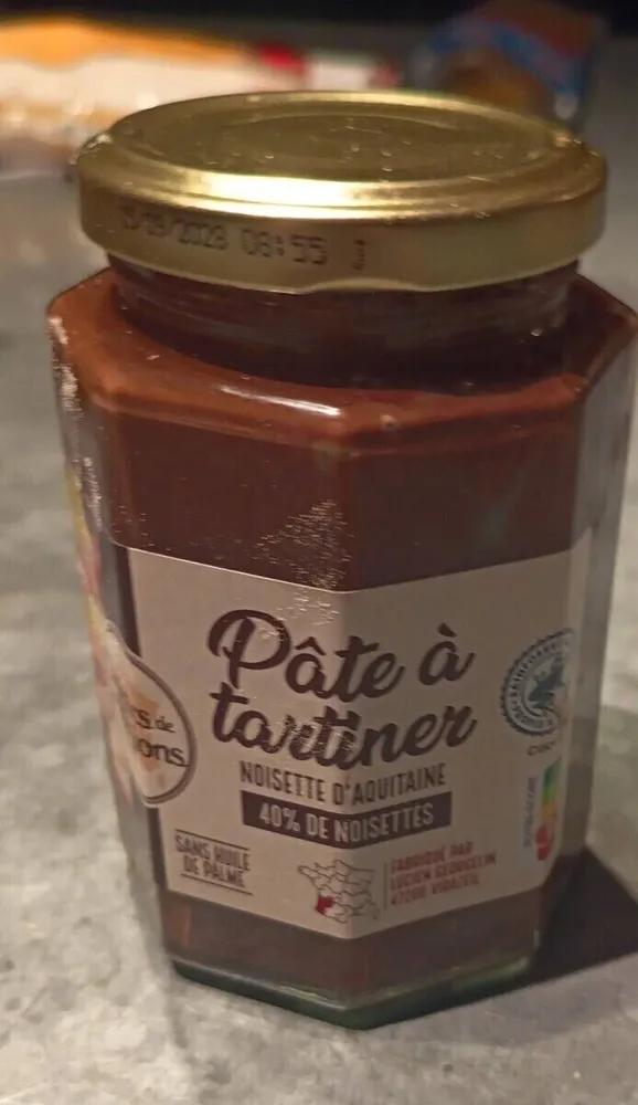 Pâte à tartiner noisette d'Aquitaine