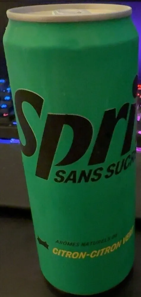 Sprite sans sucres citron - citron vert