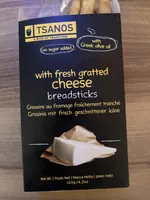 With fresh gratted cheese breadsticks