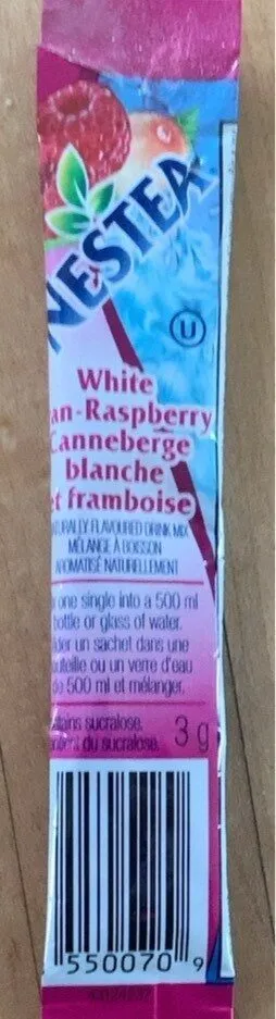 Canneberge blanche et framboise