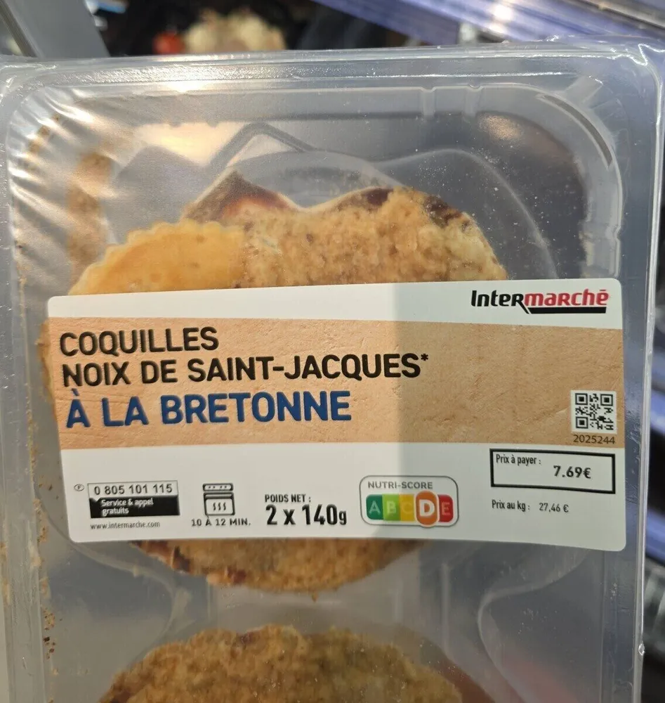 Coquille noix de Saint Jacques à la Bretone
